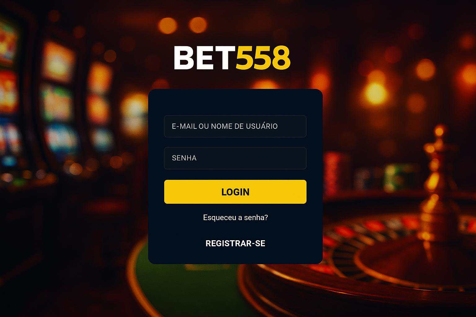 Login no Cassino BET558